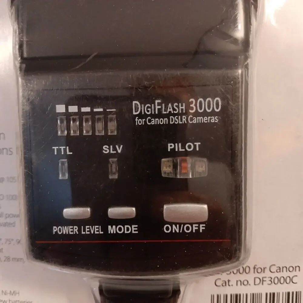 Sunpak DigiFlash‎ DF3000 High Power Flash for Canon DSLR Cameras TTL Compatible